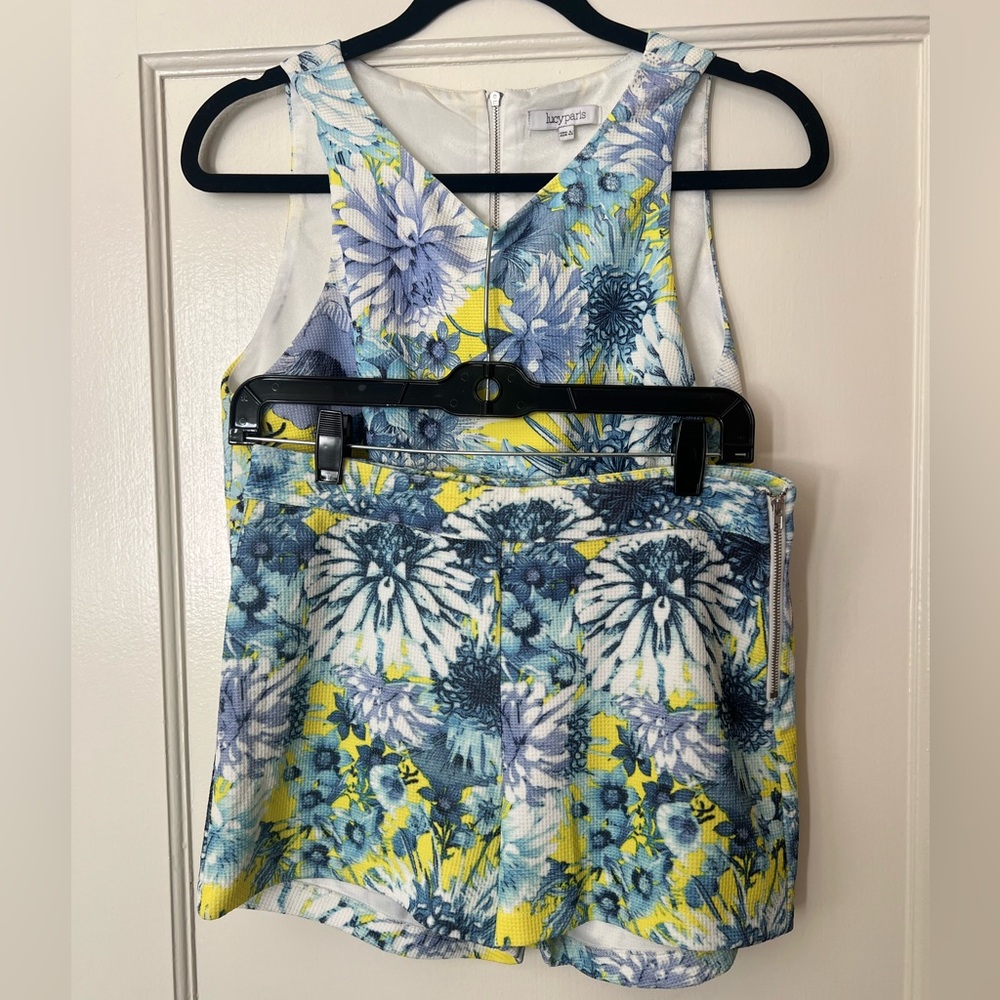 Nordstrom Blue and Yellow Floral Set